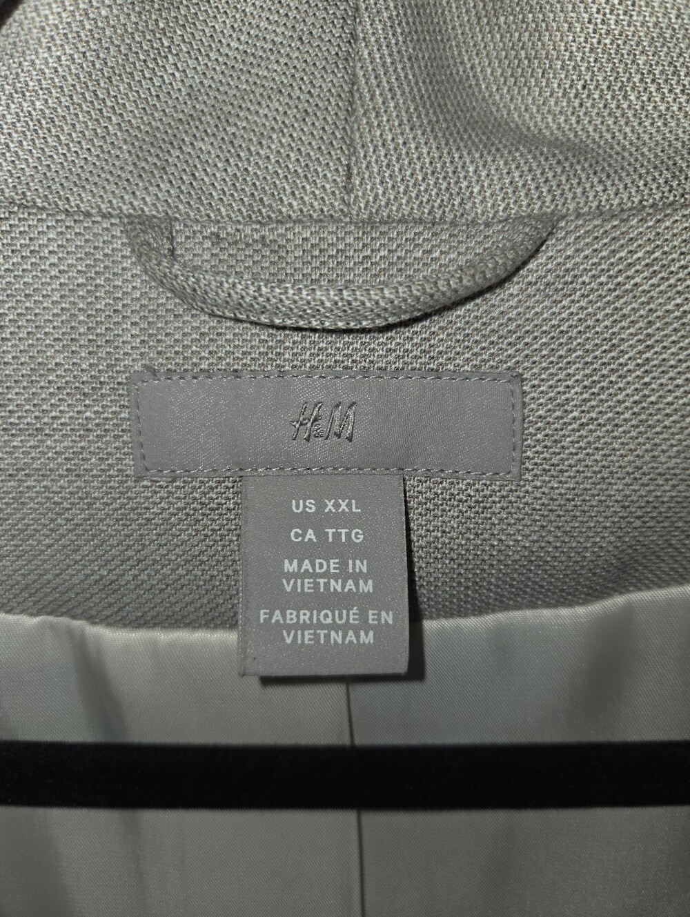H&M Gray Textured Open-Front Jacket - Picture 2 of 3
